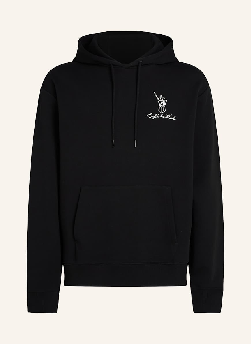 KARL LAGERFELD Karl Lagerfeld x Jorge Parra Hoodie: SCHWARZ