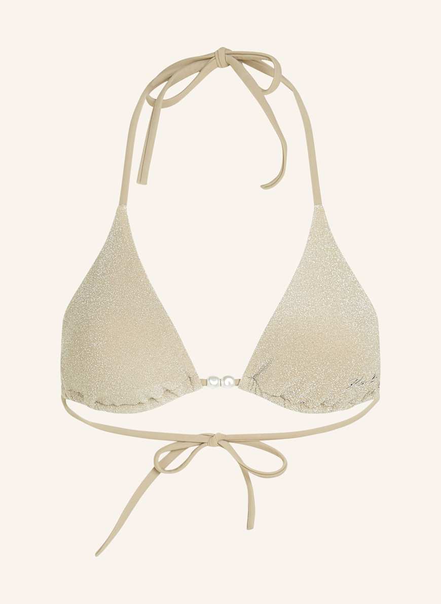 KARL LAGERFELD Bikini-Top: BEIGE