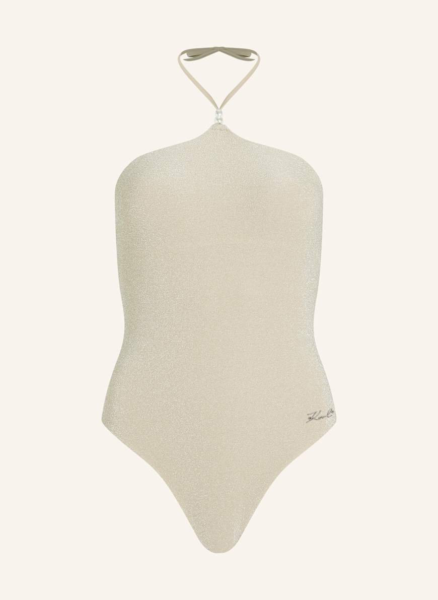 KARL LAGERFELD Badeanzug: BEIGE