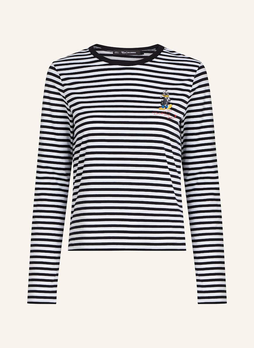 KARL LAGERFELD DISNEY X KL T-shirt: WEISS/ SCHWARZ