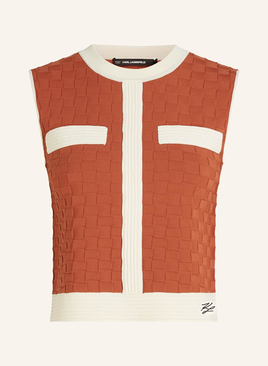 KARL LAGERFELD Top: ORANGE