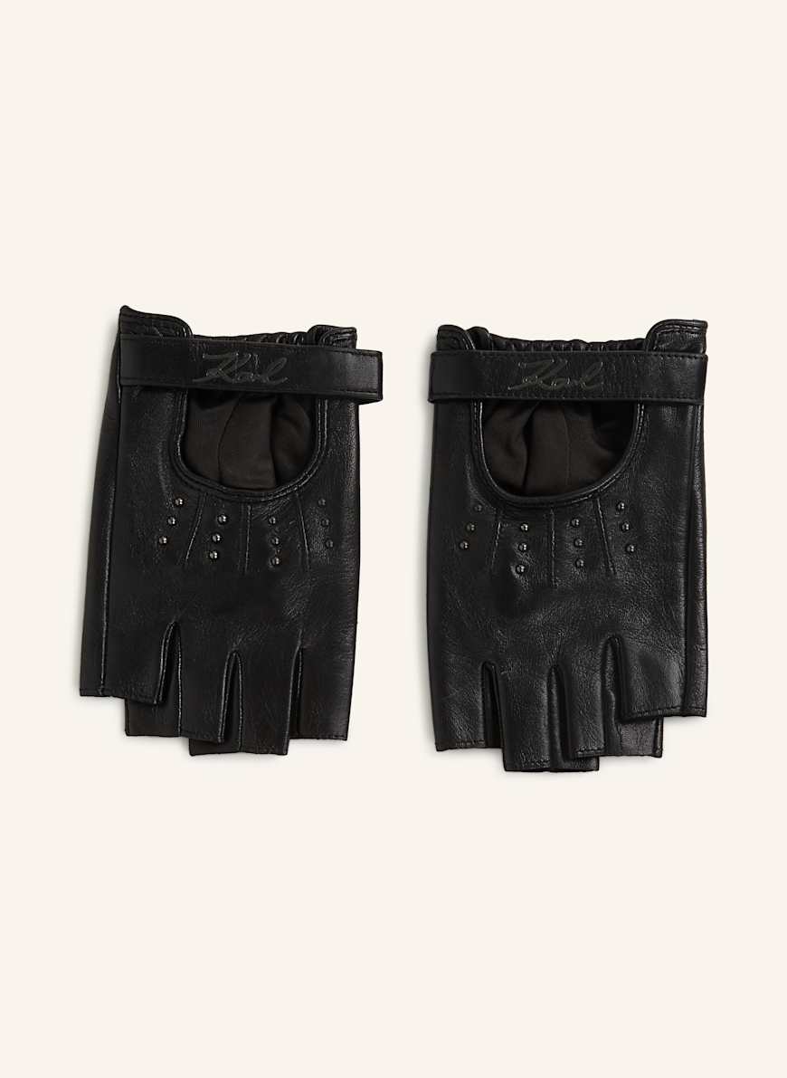 KARL LAGERFELD Handschuhe in schwarz