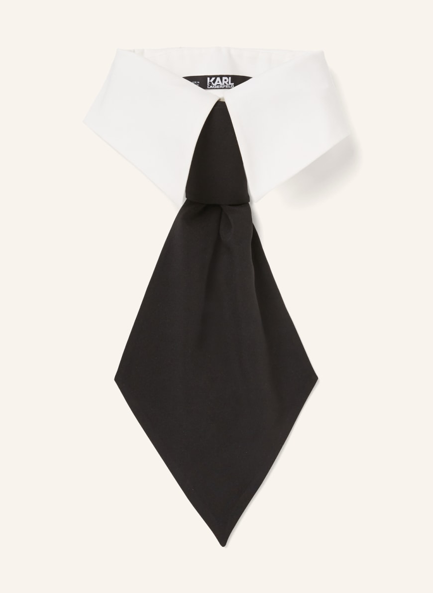 KARL LAGERFELD Kragen: WEISS/ SCHWARZ