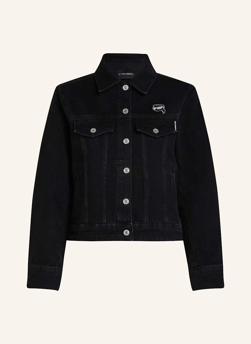 KARL LAGERFELD IKON JEANSJACKE: SCHWARZ