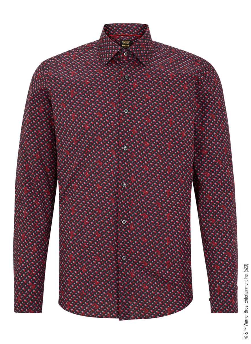 BOSS Hemd H HANK KENT C1 LNY, Farbe: ROT(Bild 1)