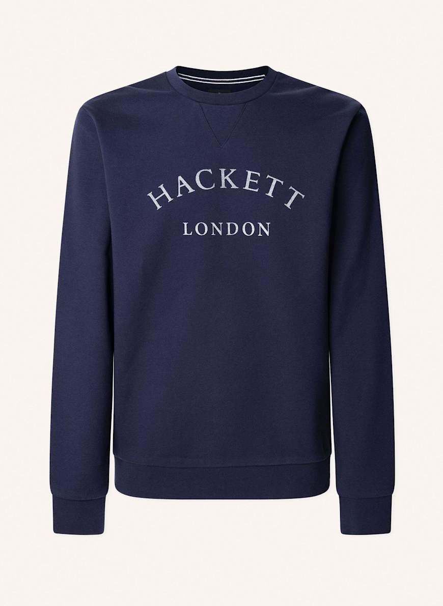 HACKETT LONDON Sweatshirt HERITAGE ESS CREW: BLAU