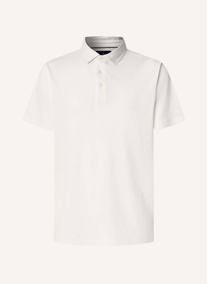 HACKETT LONDON Poloshirt SWIM PALM COTT LINEN: CREME