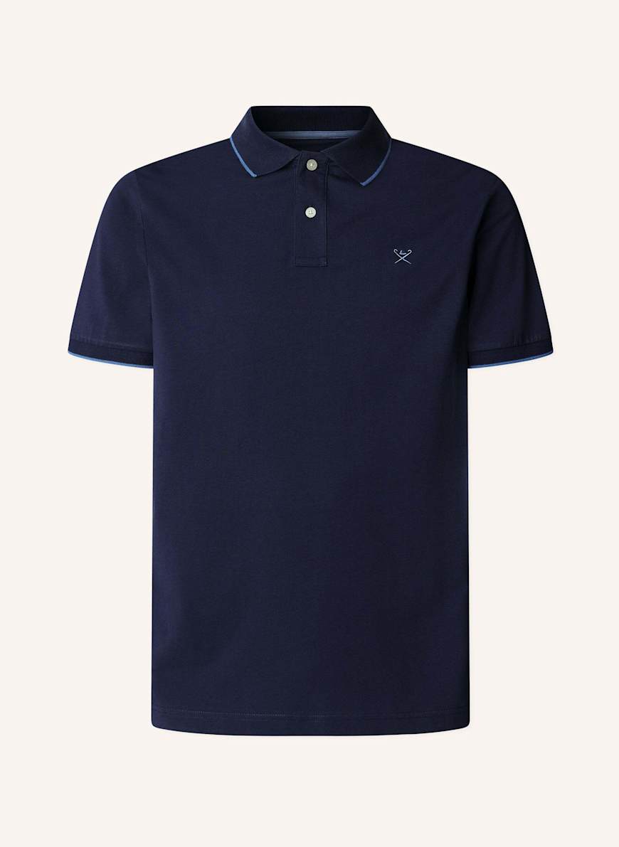 HACKETT LONDON Poloshirt TIPPED JERSEY POLO: BLAU
