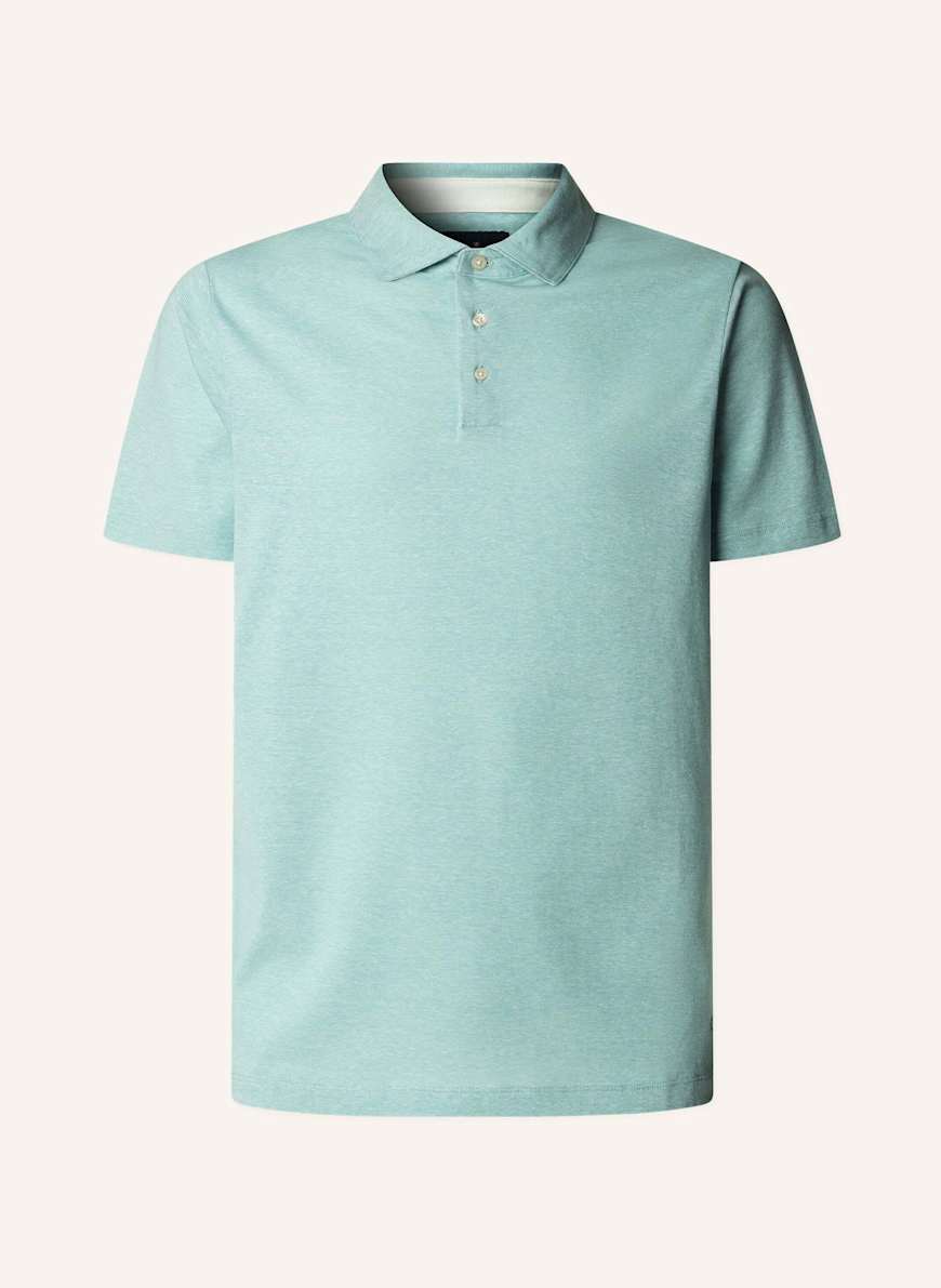 HACKETT LONDON Poloshirt COTT LINEN FILAFIL: GRÜN
