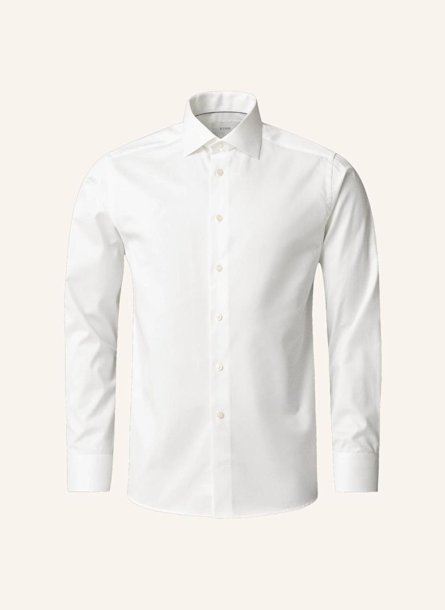 ETON Hemd Baumwolle Tencel™ Lyocell Slim Fit: WEISS