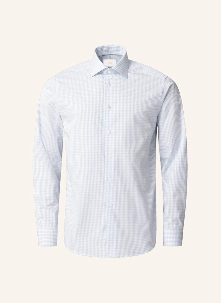 ETON Hemd Baumwolle Piqué Contemporary Fit: BLAU