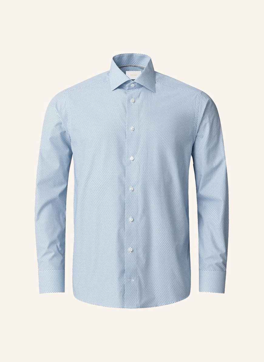 ETON Micro Olive Feinrippiges Twill Hemd Slim Fit: BLAU