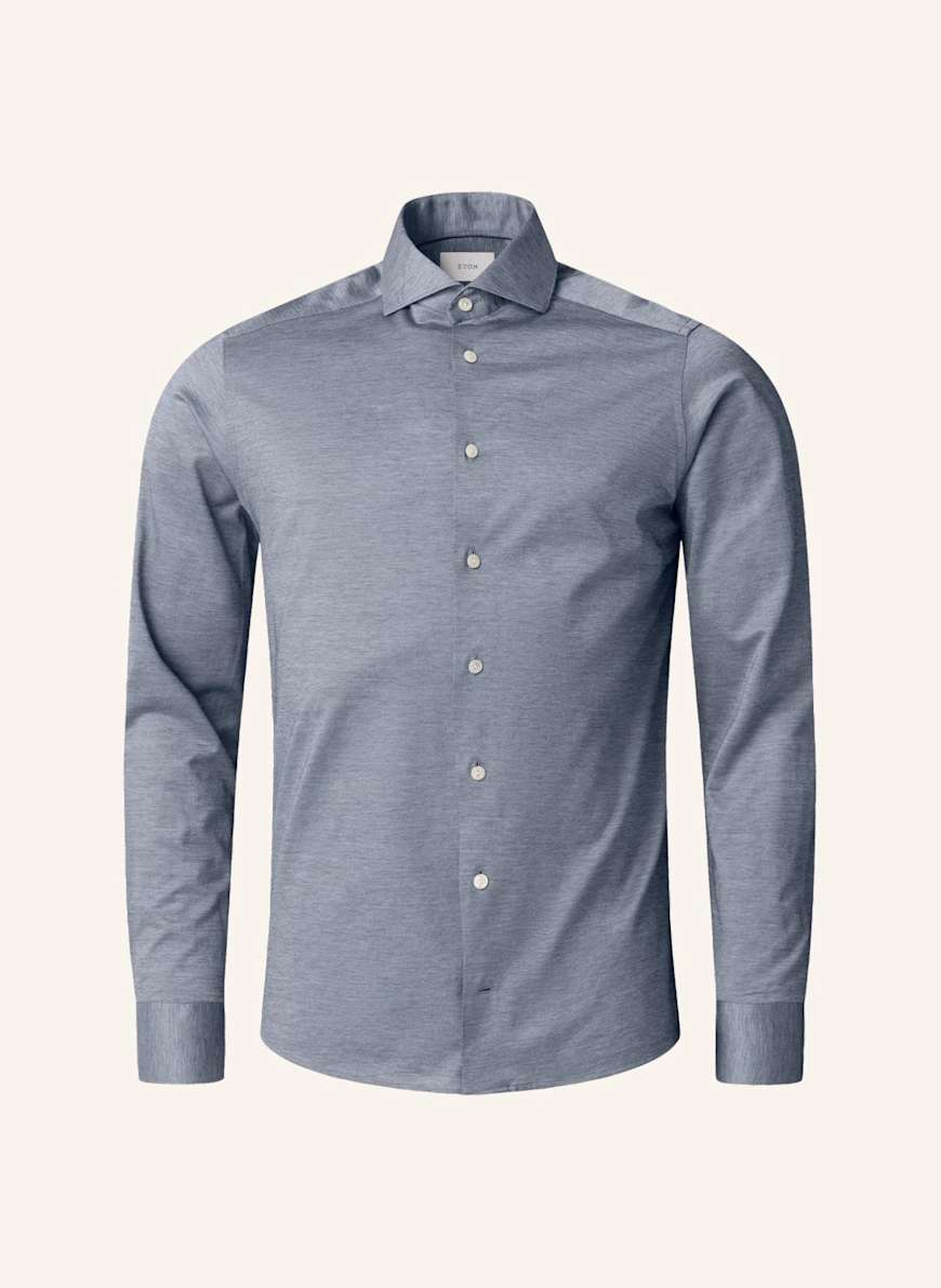 ETON Filo di Scozia Oxford Hemd Contemporary Fit: BLAU