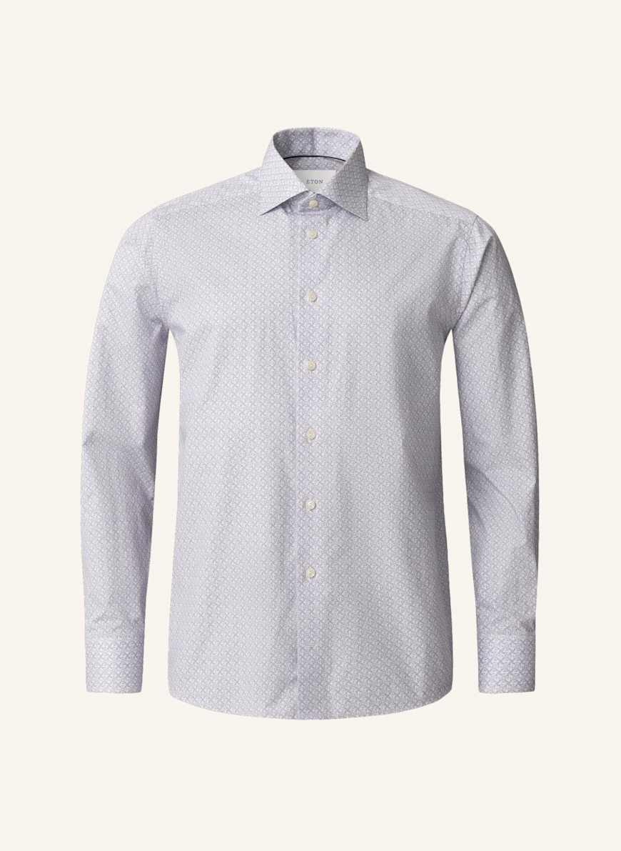 ETON Geometrisches Signature Twill Hemd Slim Fit: PINK