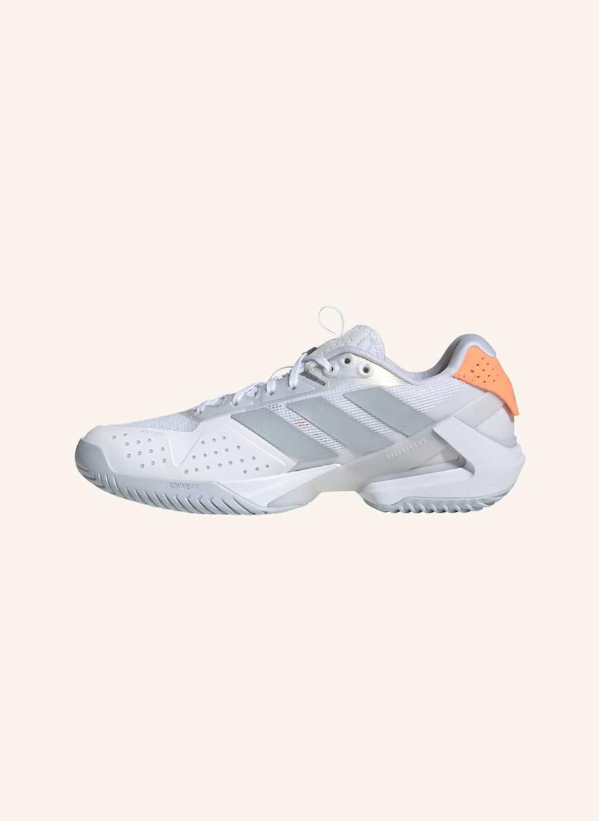 adidas Tennisschuhe ADIZERO UBERSONIC 5: WEISS/ BLAU/ ORANGE