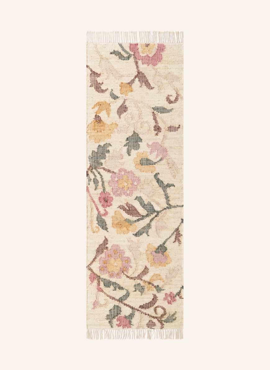 ELLE Decoration Teppich VIOLETTE in altrosa / braun / hellgrün