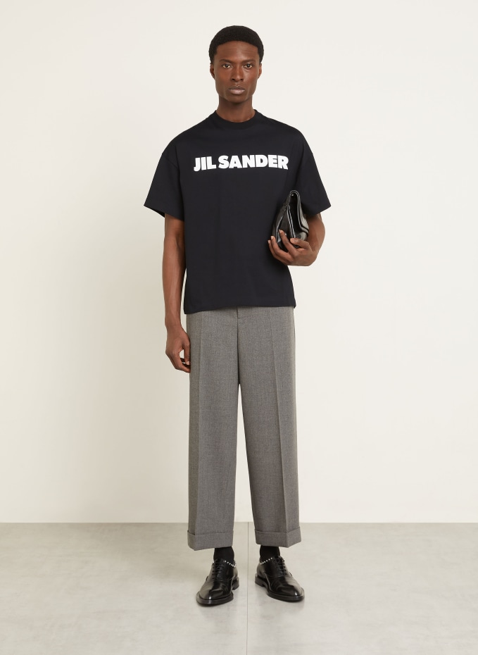 JIL SANDER T-shirt in black / white