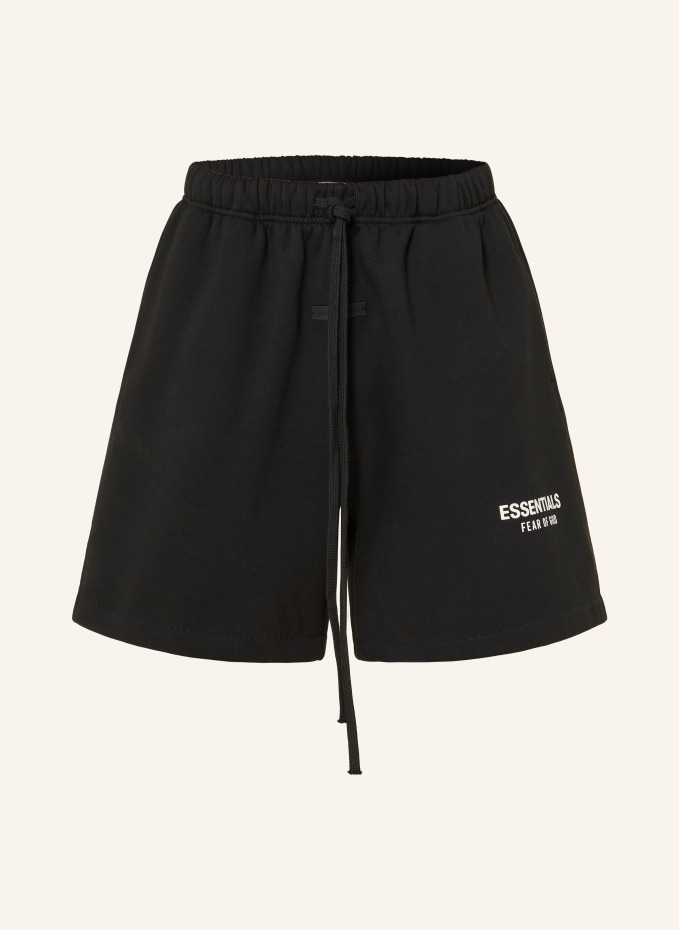 ESSENTIALS - FEAR OF GOD Sweat shorts in black / white