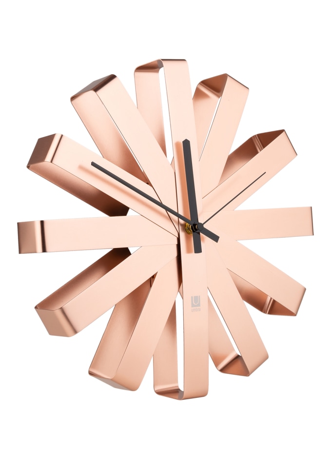 umbra Wall clock RIBBON in black