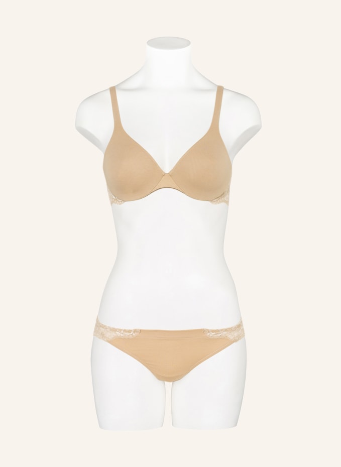 Bügel-BH in Beige aus Lycra® und besticktem Tüll - La Perla