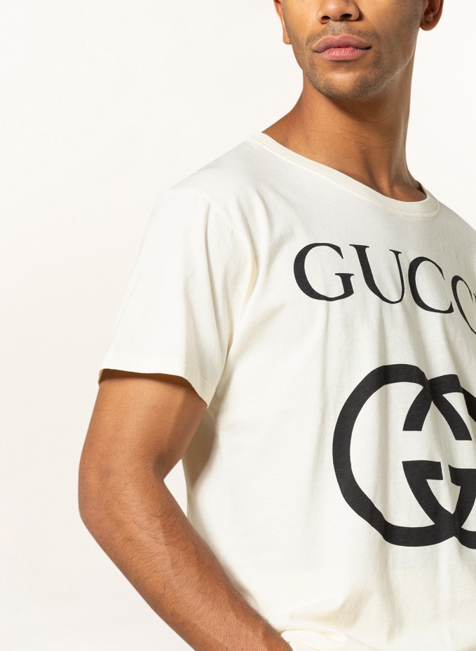 Yellow gucci cheap t shirt