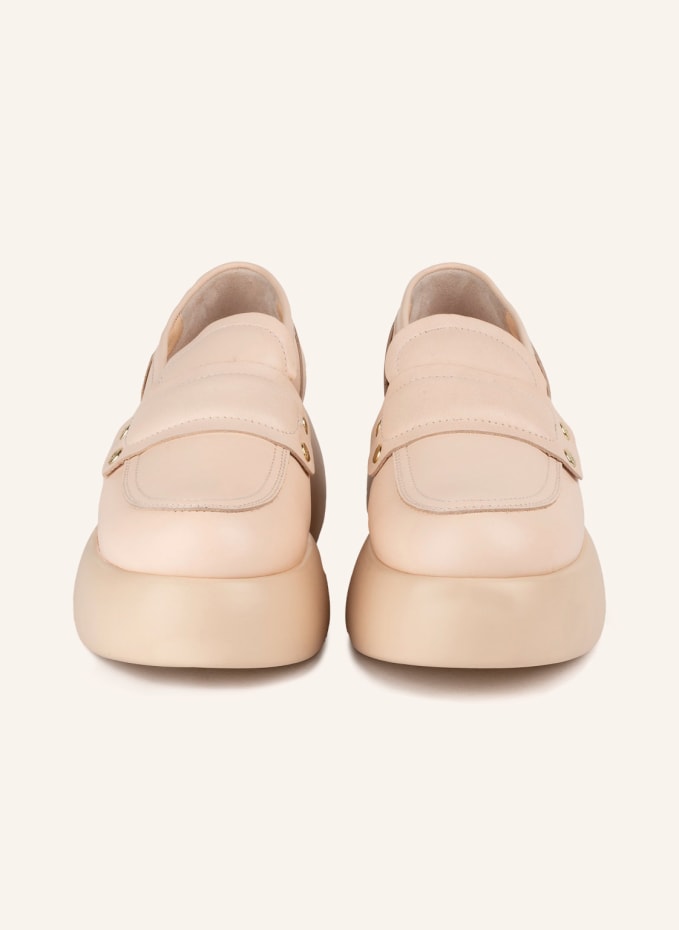 AGL Plateau Loafer PUFFY MOC in nude