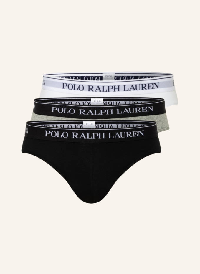 POLO RALPH LAUREN 3-pack briefs in black