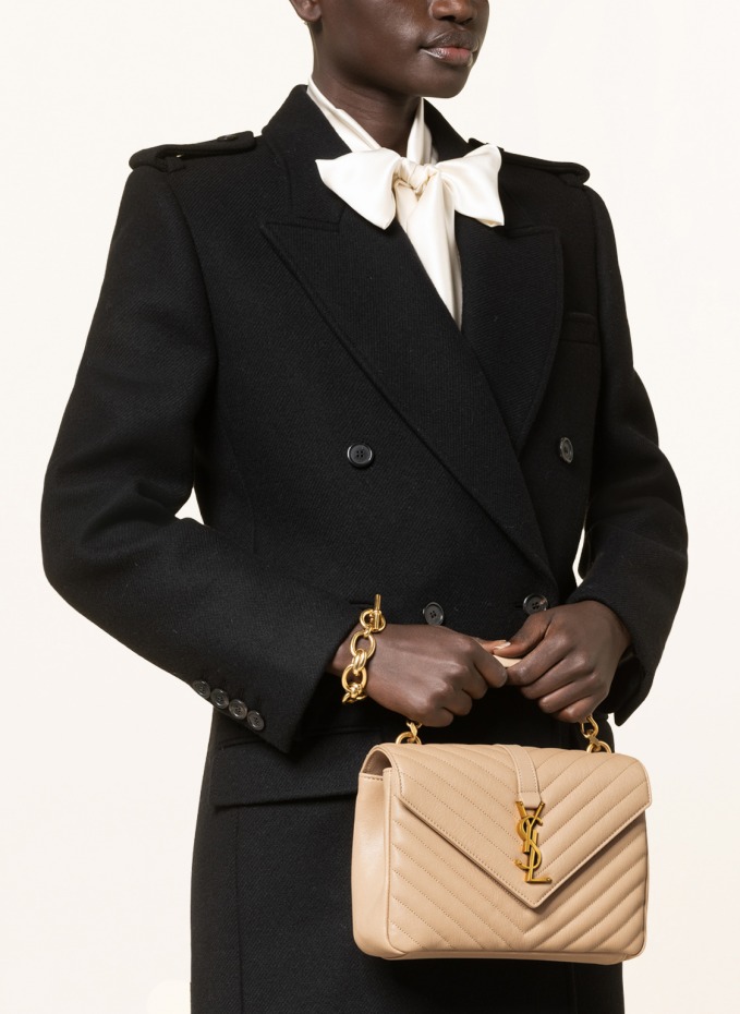 Saint laurent college bag gold hardware hotsell