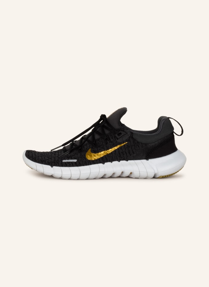 Nike free run damen schwarz outlet gold