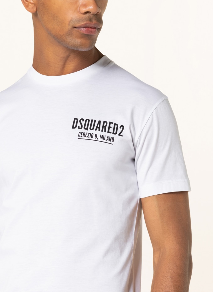 DSQUARED2 T-shirt CERESIO 9 in white/ black