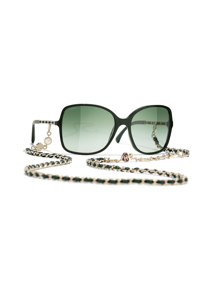 CHANEL Square sunglasses in 1663s6 - black/gray gradient
