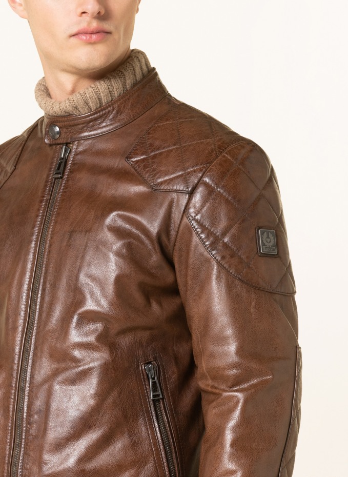 BELSTAFF Leather jacket OUTLAW in black