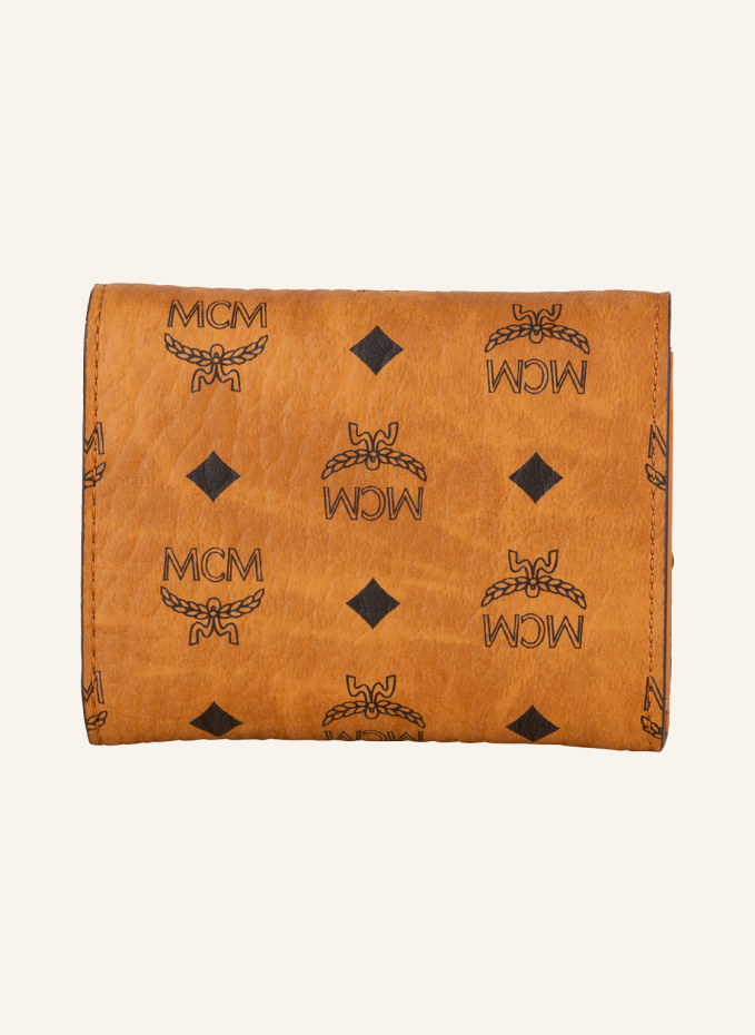 MCM Wallet in cognac/ black