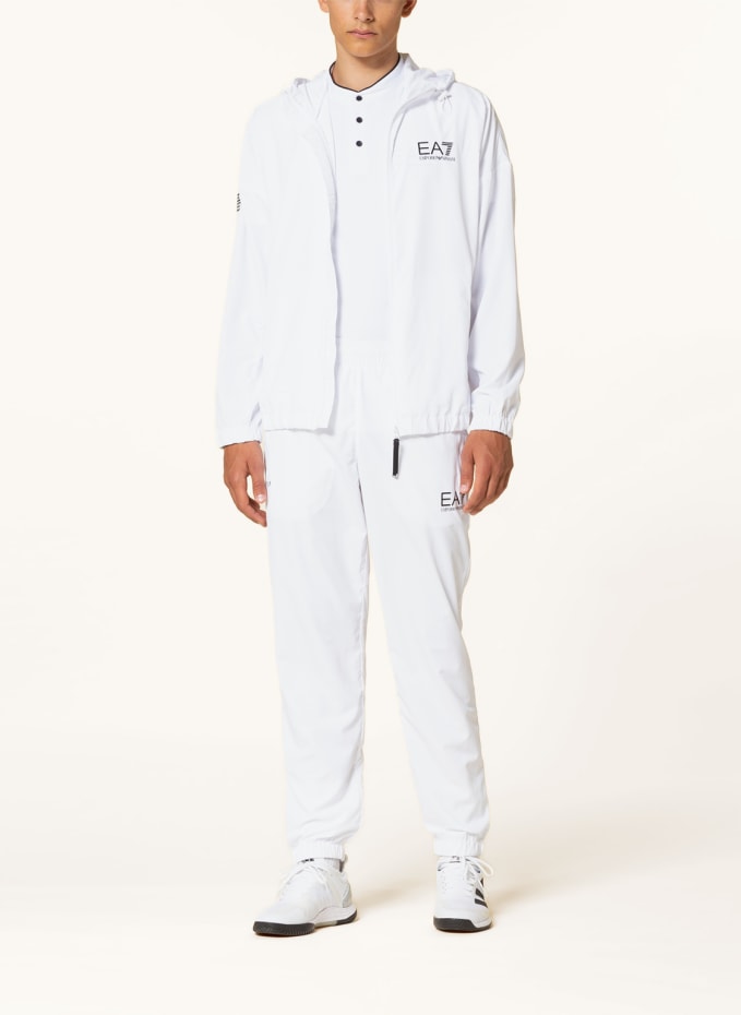 Ea7 hot sale white tracksuit