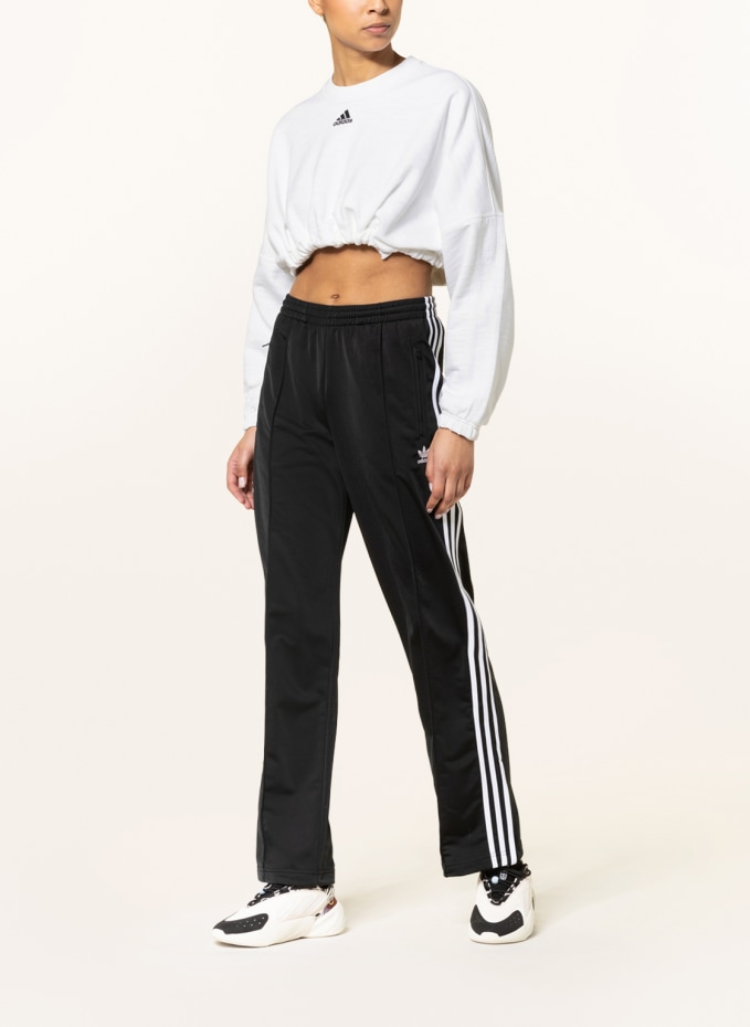 Adidas cropped hotsell sweatshirt white