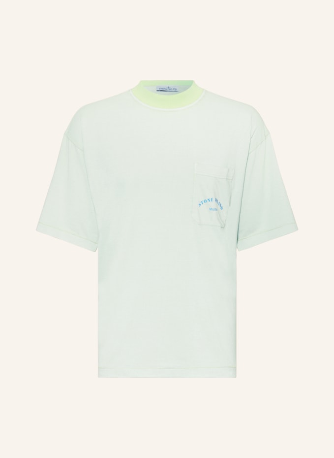 Light blue stone island t sales shirt