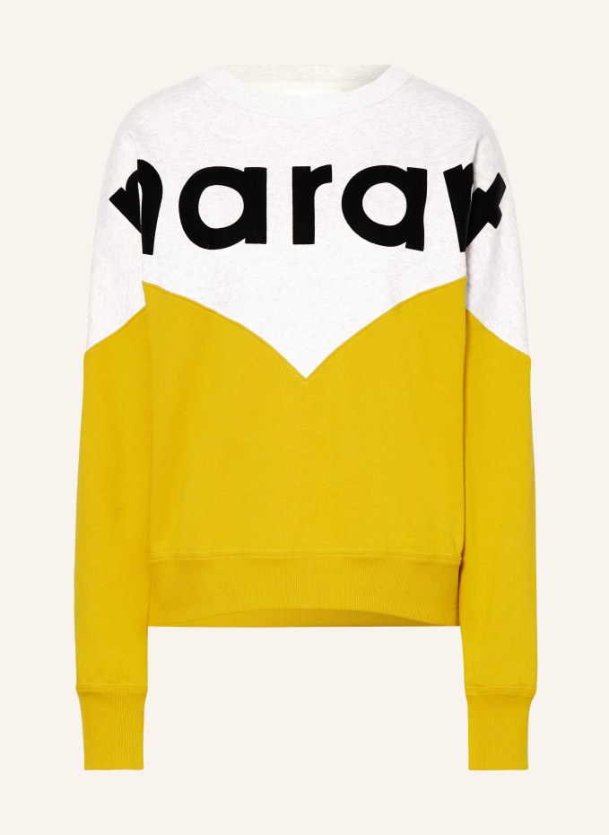 MARANT ÉTOILE Sweatshirt HOUSTON in ecru/ dark red