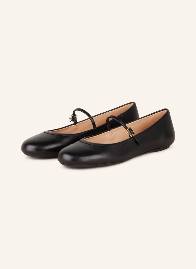 Gianvito Rossi Lambskin Mary Jane Ballerina Flats