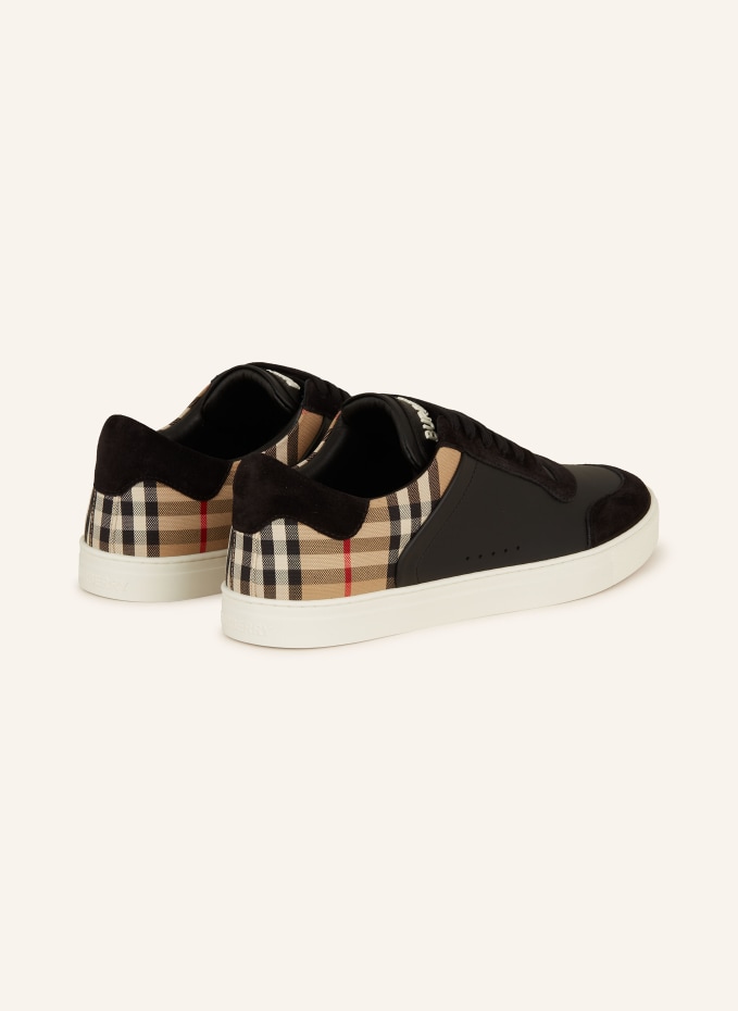 【BURBERRY】SNEAKERS STEVIE 1 M◆8070818 Burberry 'stevie' sneakers leather noir | The Fashion Square