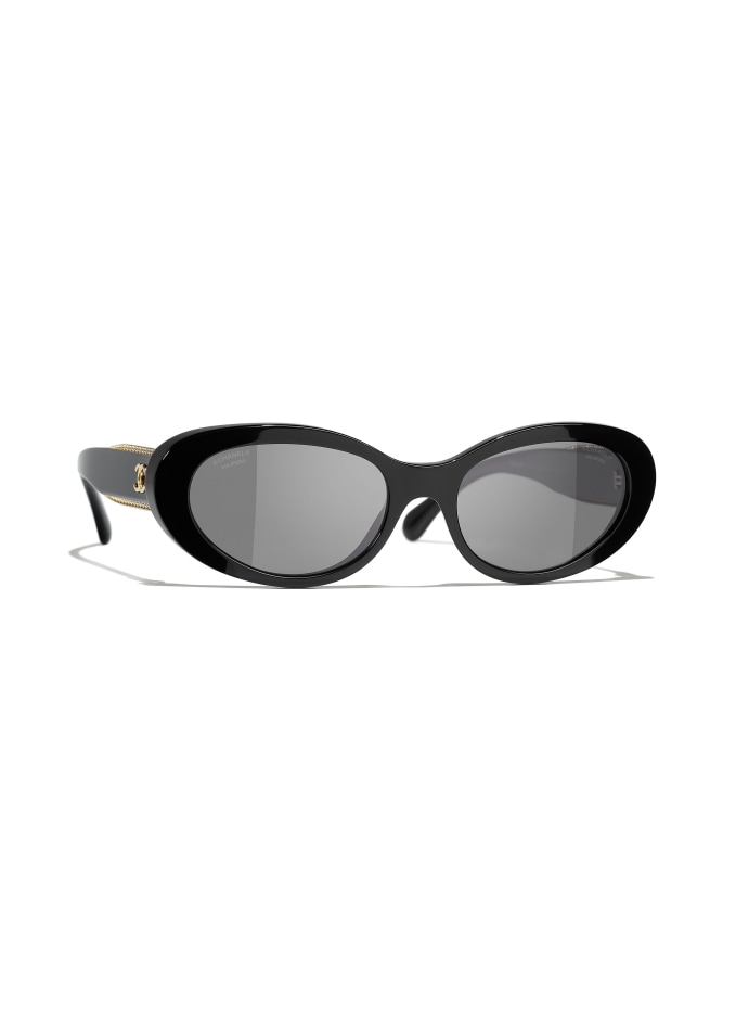 CHANEL Oval sunglasses in c71451 havana brown gradient