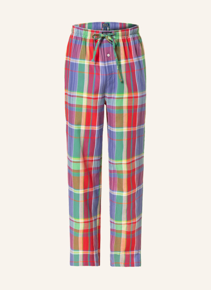 Polo Ralph Lauren Bear Flannel PJ Pajama Pants Red, Grey -- 2 colors