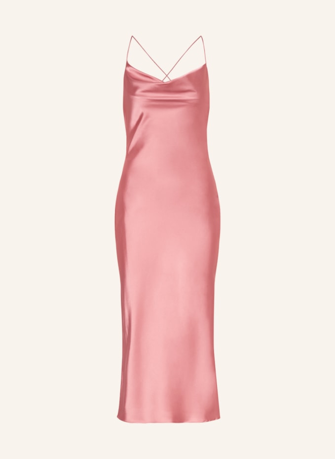 unique Cocktail dress made of satin in fuchsia