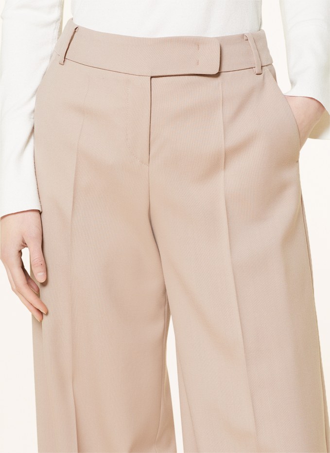 windsor. Wide leg trousers in beige