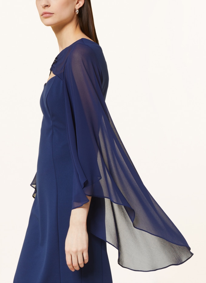 Vera mont blaues cocktailkleid Outlet
