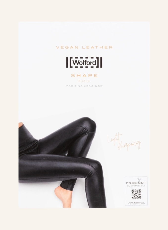 Edie faux leather leggings in brown - Wolford