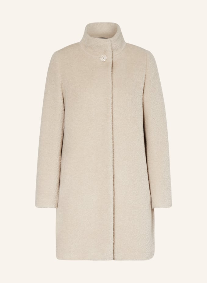 ICONS CINZIA ROCCA Wool coat with alpaca in beige