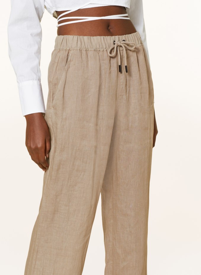 REISS Linen trousers CLEO in ecru