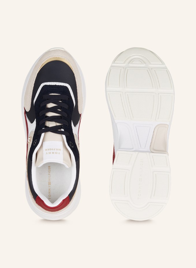 TOMMY HILFIGER Sneakers in dark blue/ white/ dark red