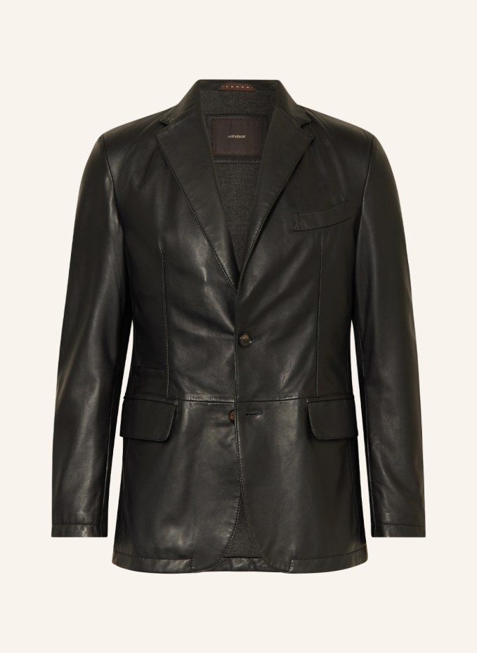 Leather deals tailored jacket