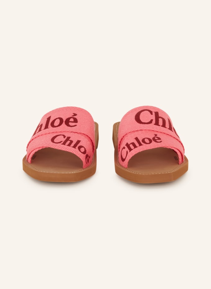 Chlo Slides WOODY in 24j desert beige